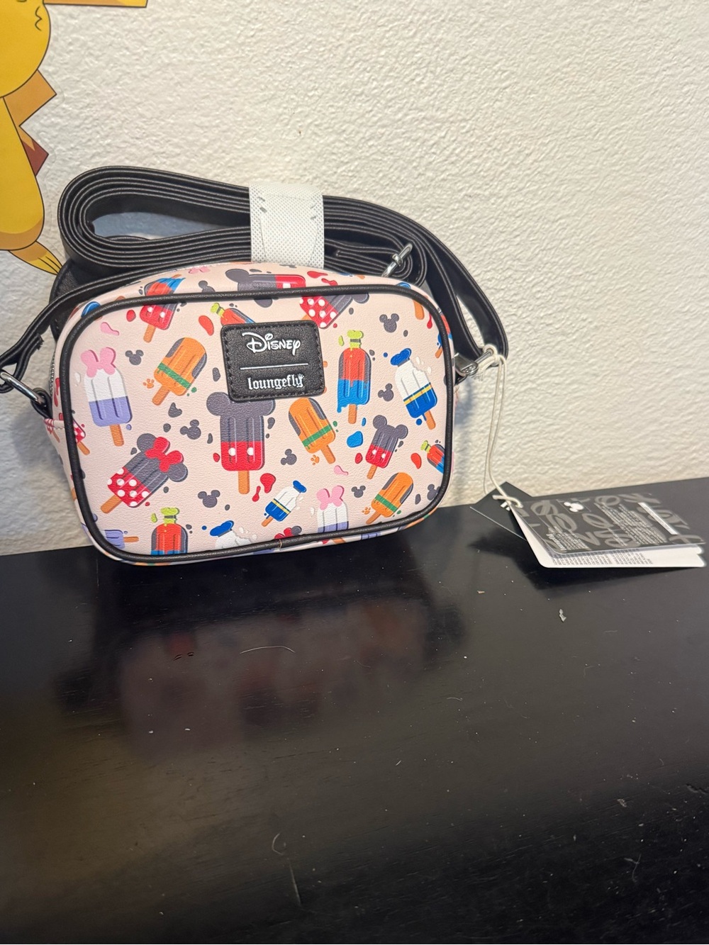 Loungefly Pink Popsicle & Mickey and friends Crossbody Bag